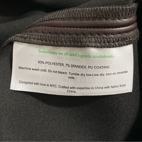 NWT M.M. Lafleur The Whitney Brown Vegan Faux Leather A-Line Mini Skirt Size 2 - Picture 9 of 10